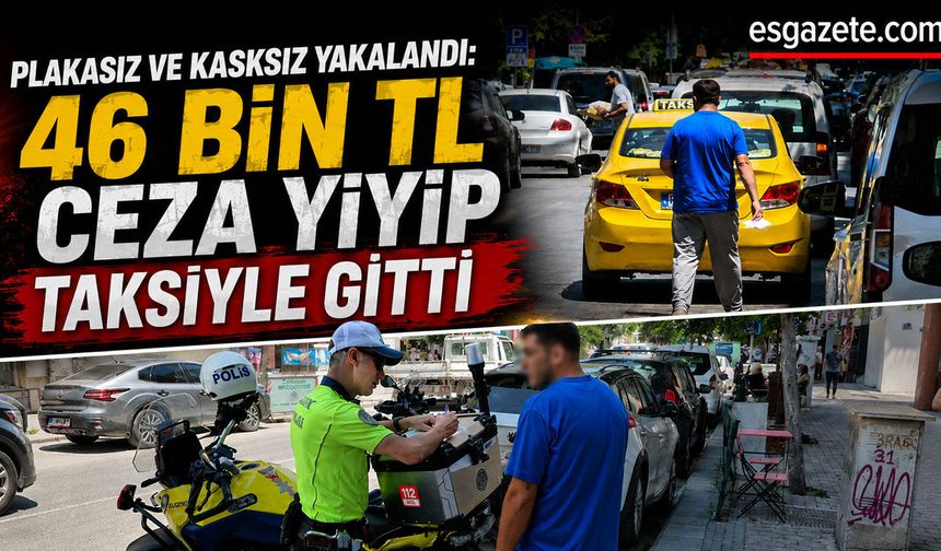 Motosikleti bağlandı, ehliyetine el konuldu
