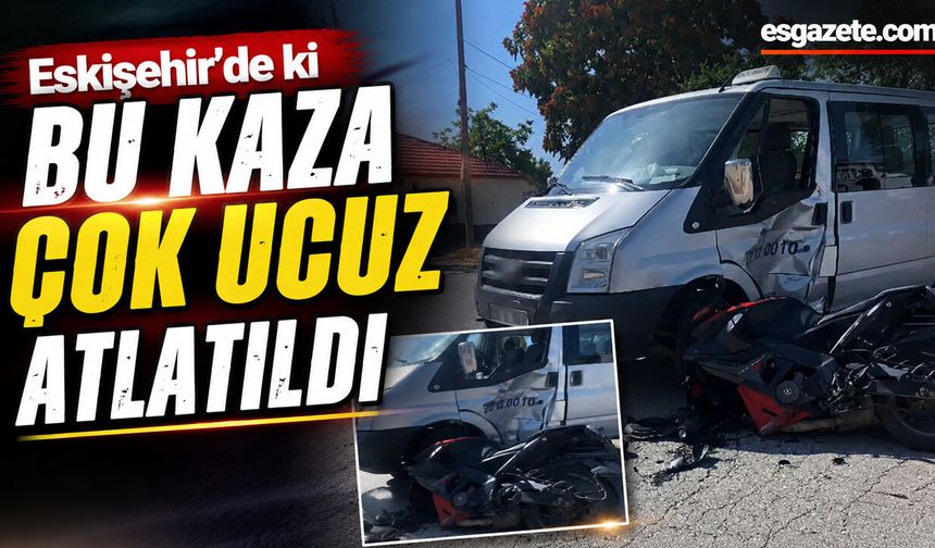 Sürücü Kapısına Çarptı, Yaralandı
