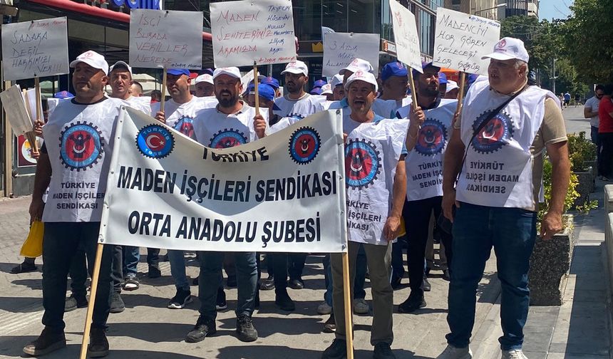 Doruk Madencilik İşçileri Ankara’da Eylem Yaptı