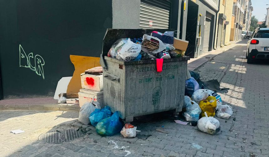 Eskişehir Batıkent'te çöp tepkisi