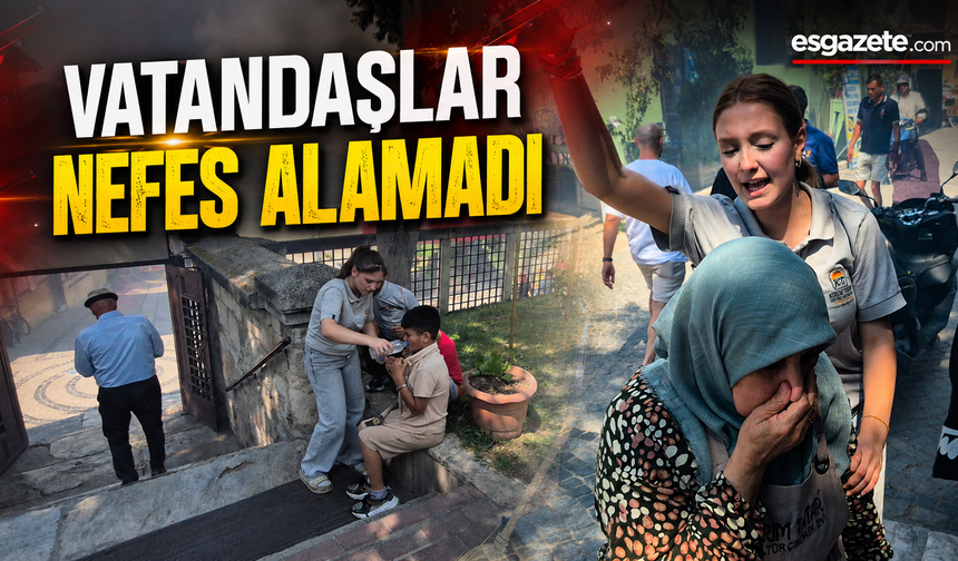 Tarihi Bölgede Yangın: Yoğun Duman Zor Anlar Yaşattı