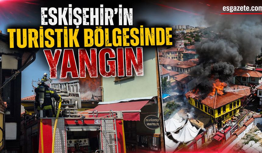 Tarihi Odunpazarı Evleri Bölgesi’nde Yangın Paniği