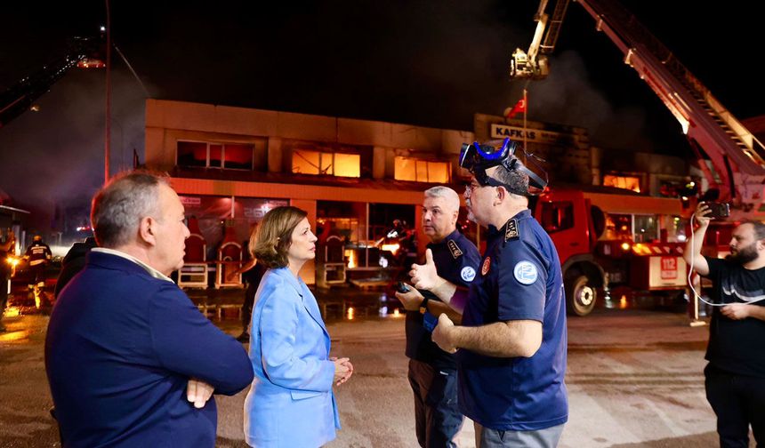 Ayşe Ünlüce Baksan yangını için bölgede