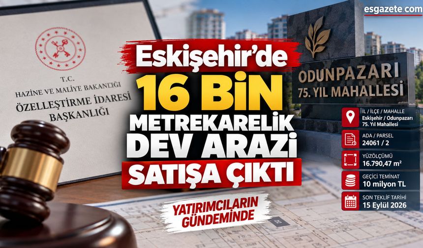 Eskişehir'de  dev arazi satışa çıktı