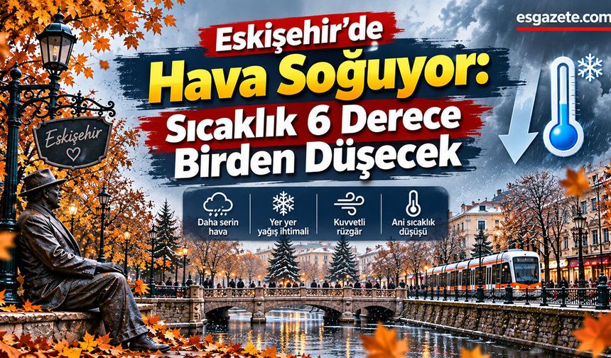 Eskişehir’de hava daha da soğuyacak