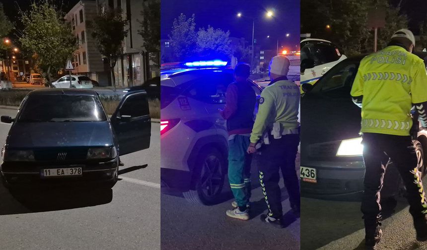 Polis durdurduğu şoför otomobilden kaçtı