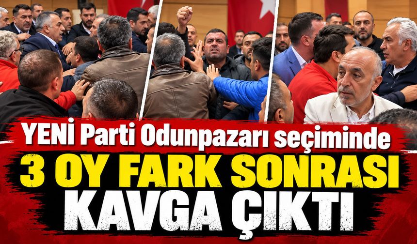 YENİ Parti Odunpazar'nda 3 oy fark sonrası kavga