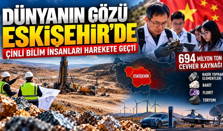 Dünyanın gözü Eskişehir Kızılcaören'de: Çinliler araştırıyor