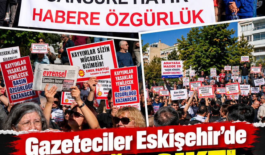 Gazeteciler sokakta: “Sansüre hayır, habere özgürlük!