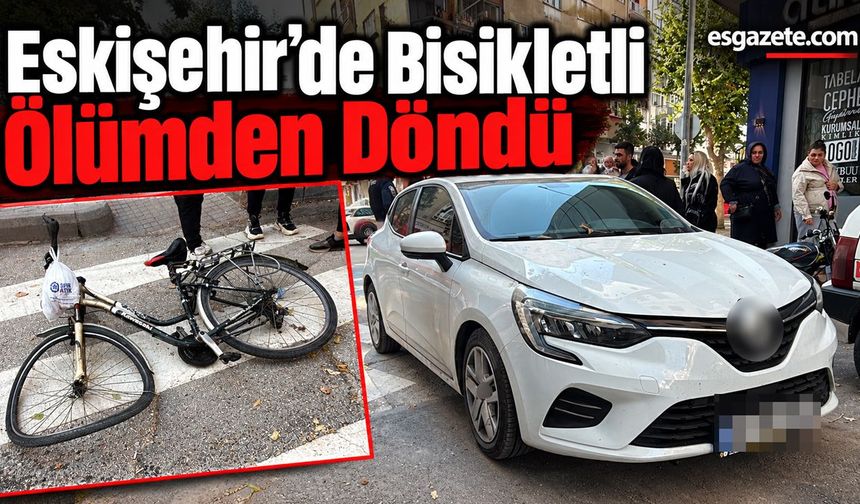 Bisikletliye Çarpma Anı Kamerada