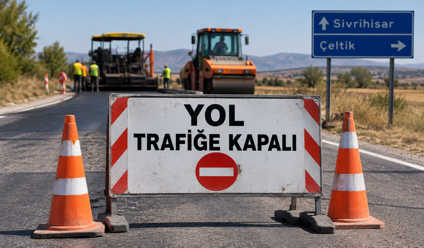 Eskişehir’de bu yol 20 gün trafiğe kapalı kalacak