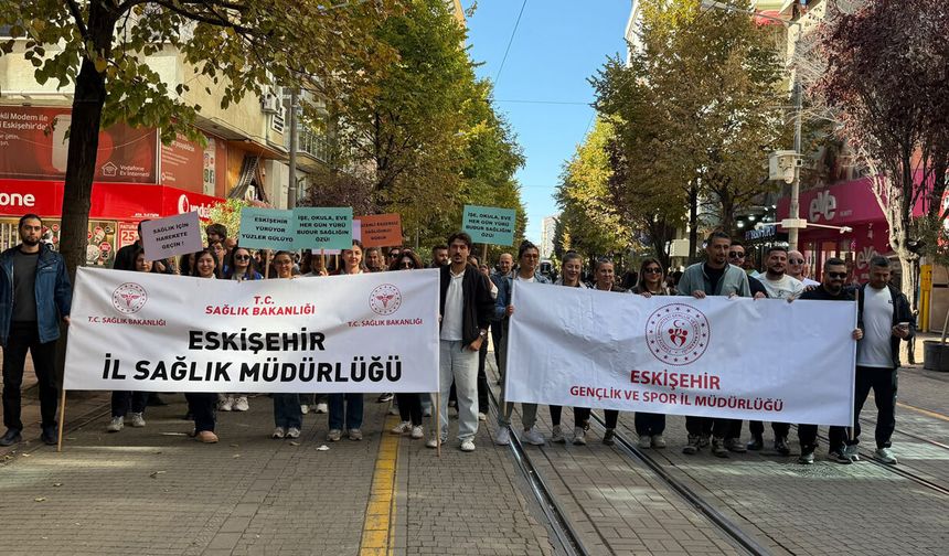 Eskişehir’de Dünya Yürüyüş Günü yürüyüşü merak uyandırdı