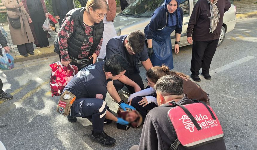 Eskişehir'de otomobilin çarptığı yaşlı kadın yaralandı