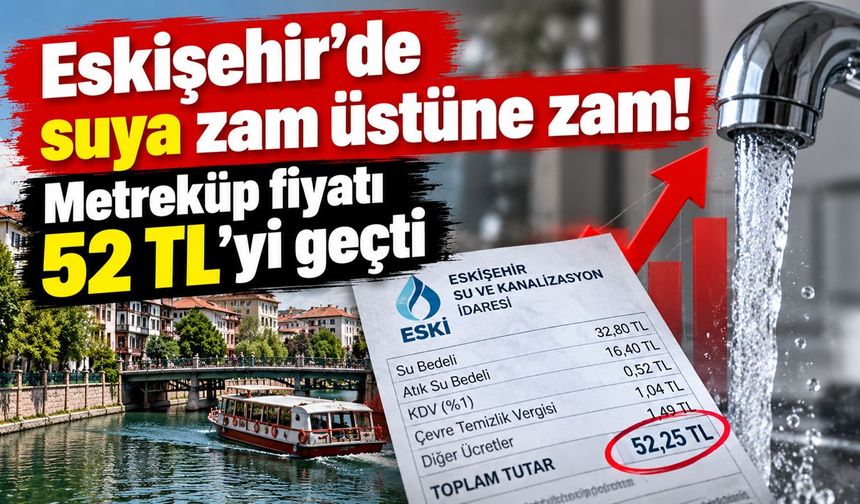 Eskişehir'de suya zam üstüne zam!