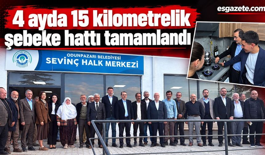 Eskişehir'in Sevinç Mahallesi doğal gaza kavuştu