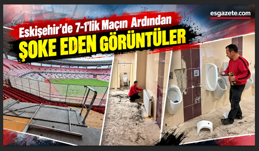 Eskişehirspor 7 Attı, Tribünün Hasarı 200 Bin TL