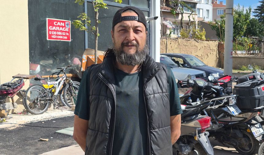 Hırsızların çaldığı motosiklet nedeniyle tamirci mağdur oldu