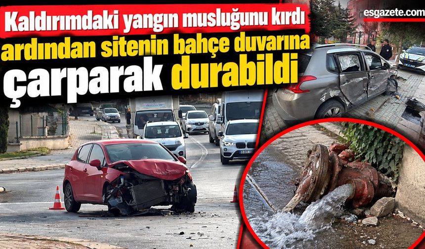 Kazada ters yöne giren SUV araç hurdaya döndü