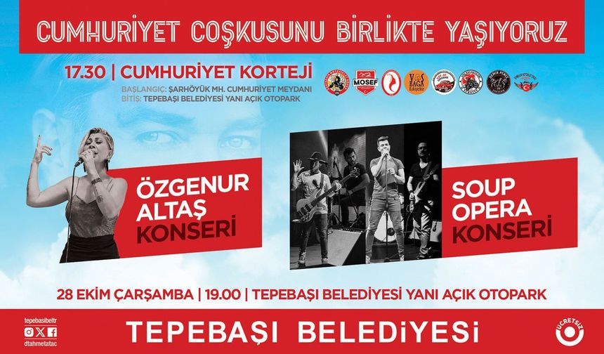 Tepebaşı’nda Cumhuriyet Bayramı Coşkusu