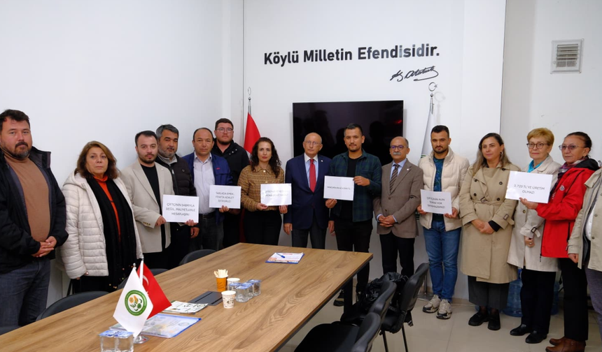 Pancar üreticilerinin imza kampanyasına destek