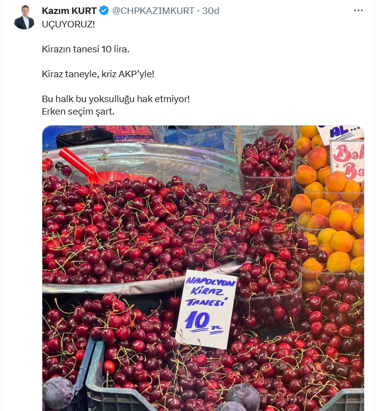 Kazim Kurttan Kiraz Tepkisi Kiraz Taneyle Kriz Akpyle 1