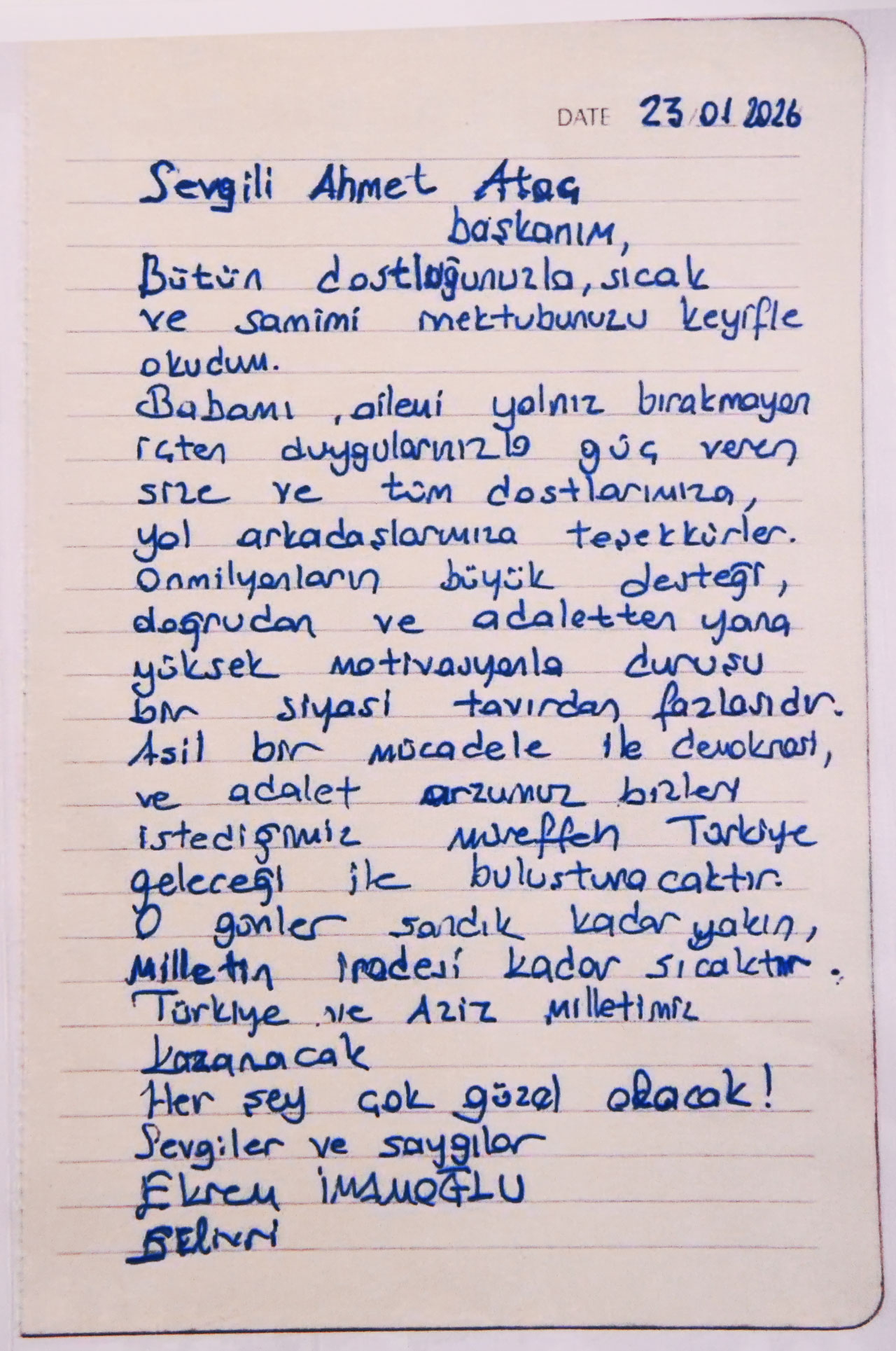 Imamoglundan Ahmet Ataca Dayanisma Mektubu 1
