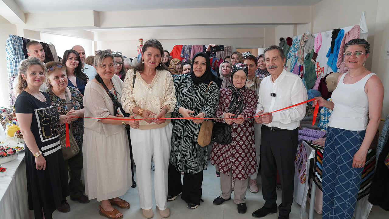 Tepebaşı'nda el emeği ürünler görücüye çıktı