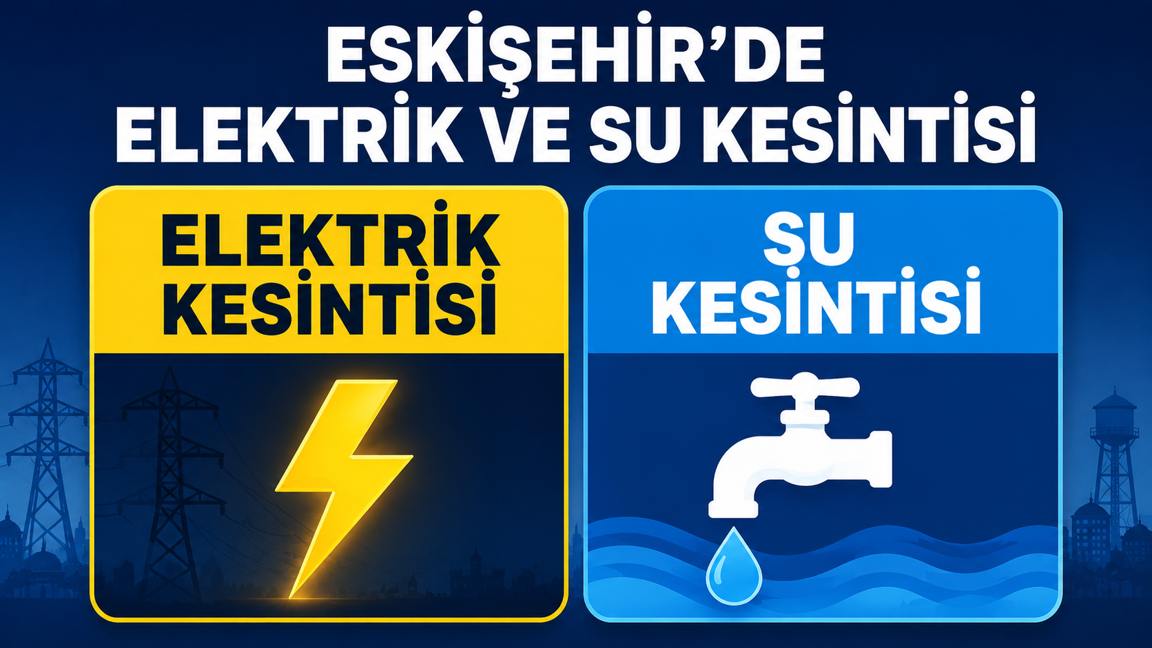 Eskişehir’de 6 gün elektrik kesintisi olacak: İşte etkilenecek bölgeler