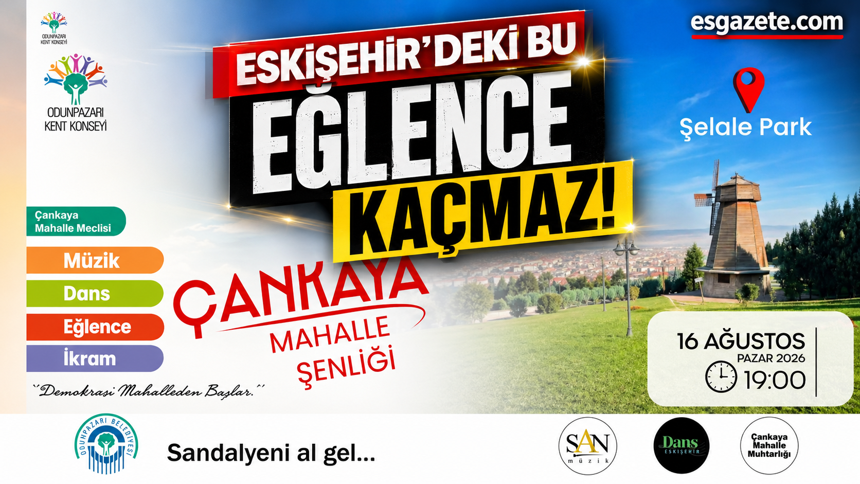 Eskişehir'in o mahallesinde şenlik var
