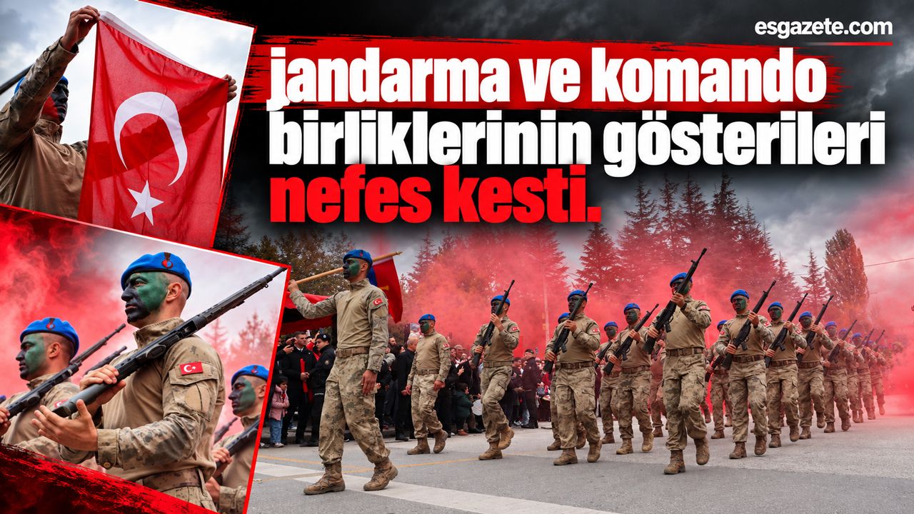 Cumhuriyet coşkusu: komandolar nefes kesti