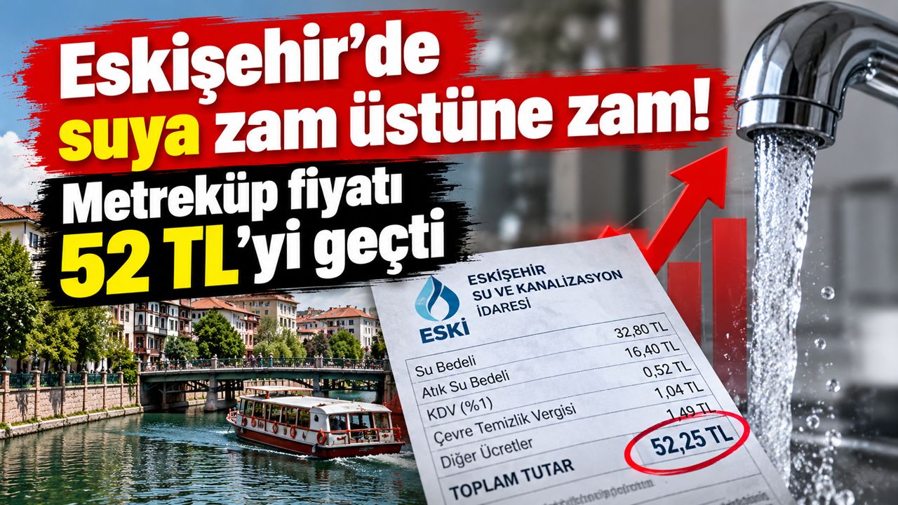 Eskişehir'de suya zam üstüne zam!